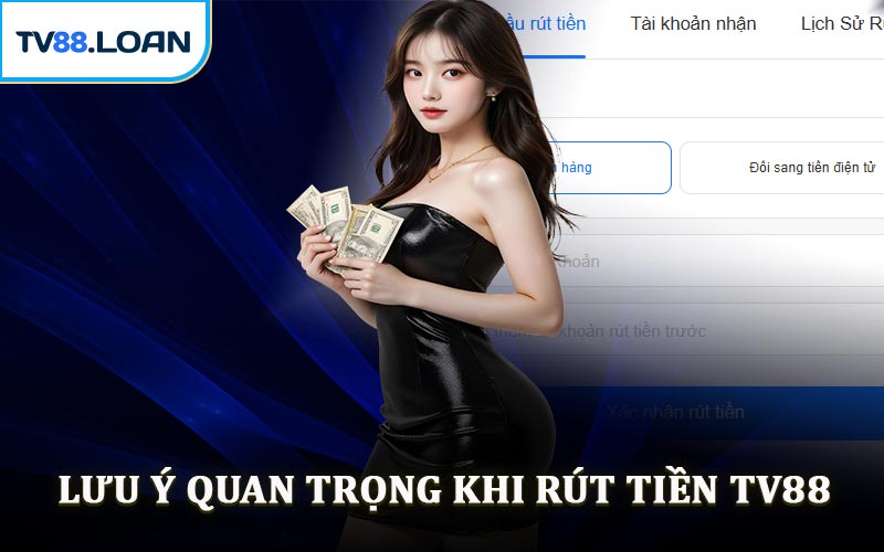 Một Số Lưu Ý Quan Trọng Khi Rút Tiền TV88